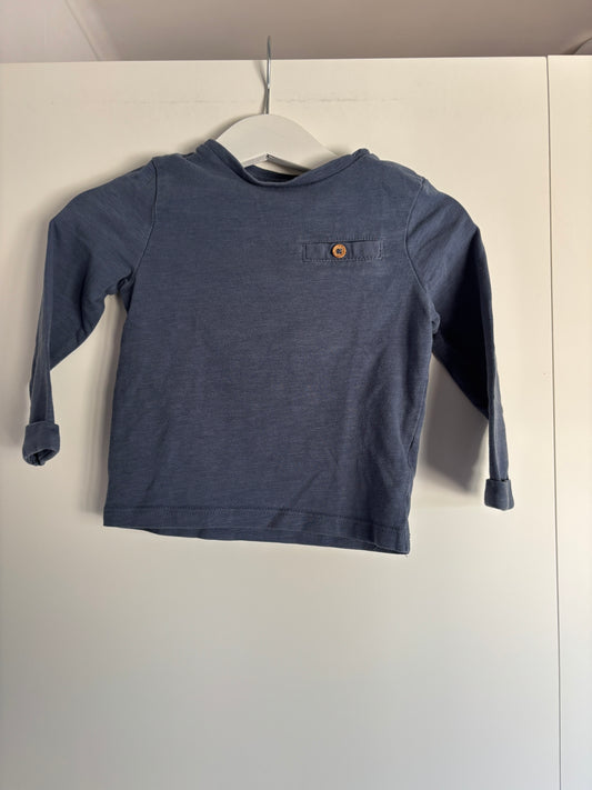 Blauwe longsleeve