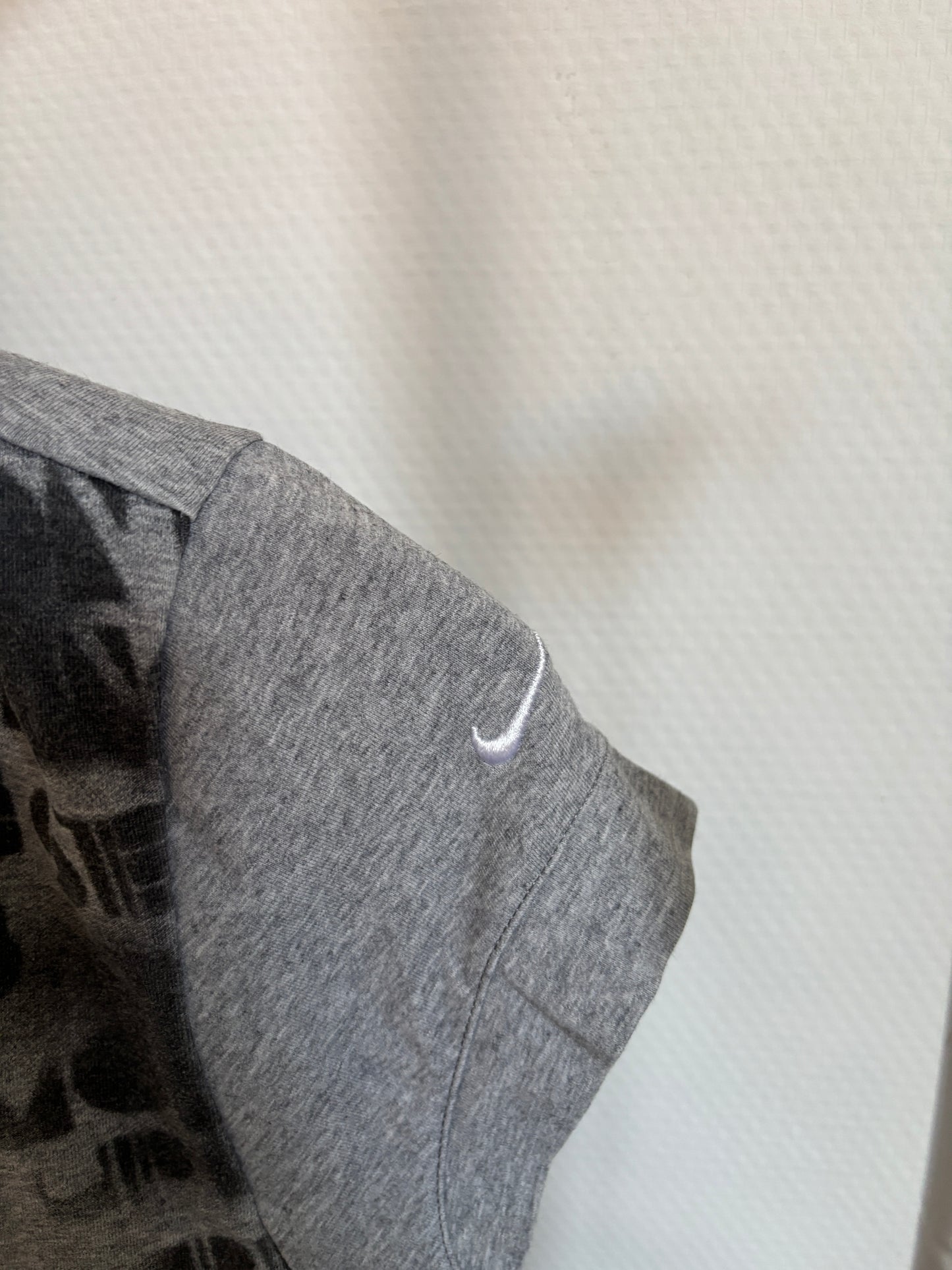 Grijze sweatshirt met korte mouwen