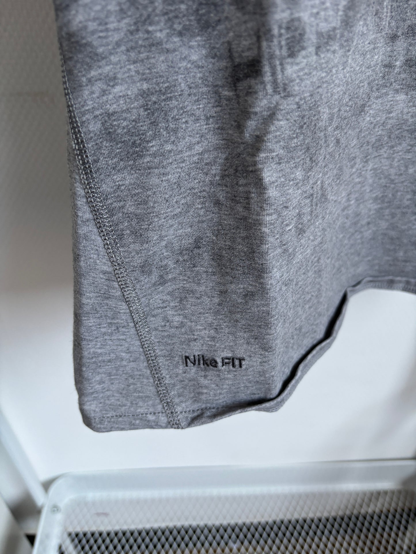 Grijze sweatshirt met korte mouwen