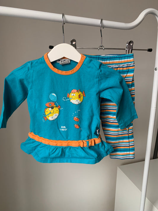 Blauwe tweedelige pyjama 💸