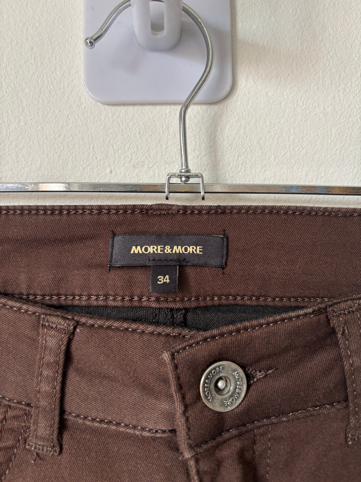 Bruine jeansbroek | More & More | 34