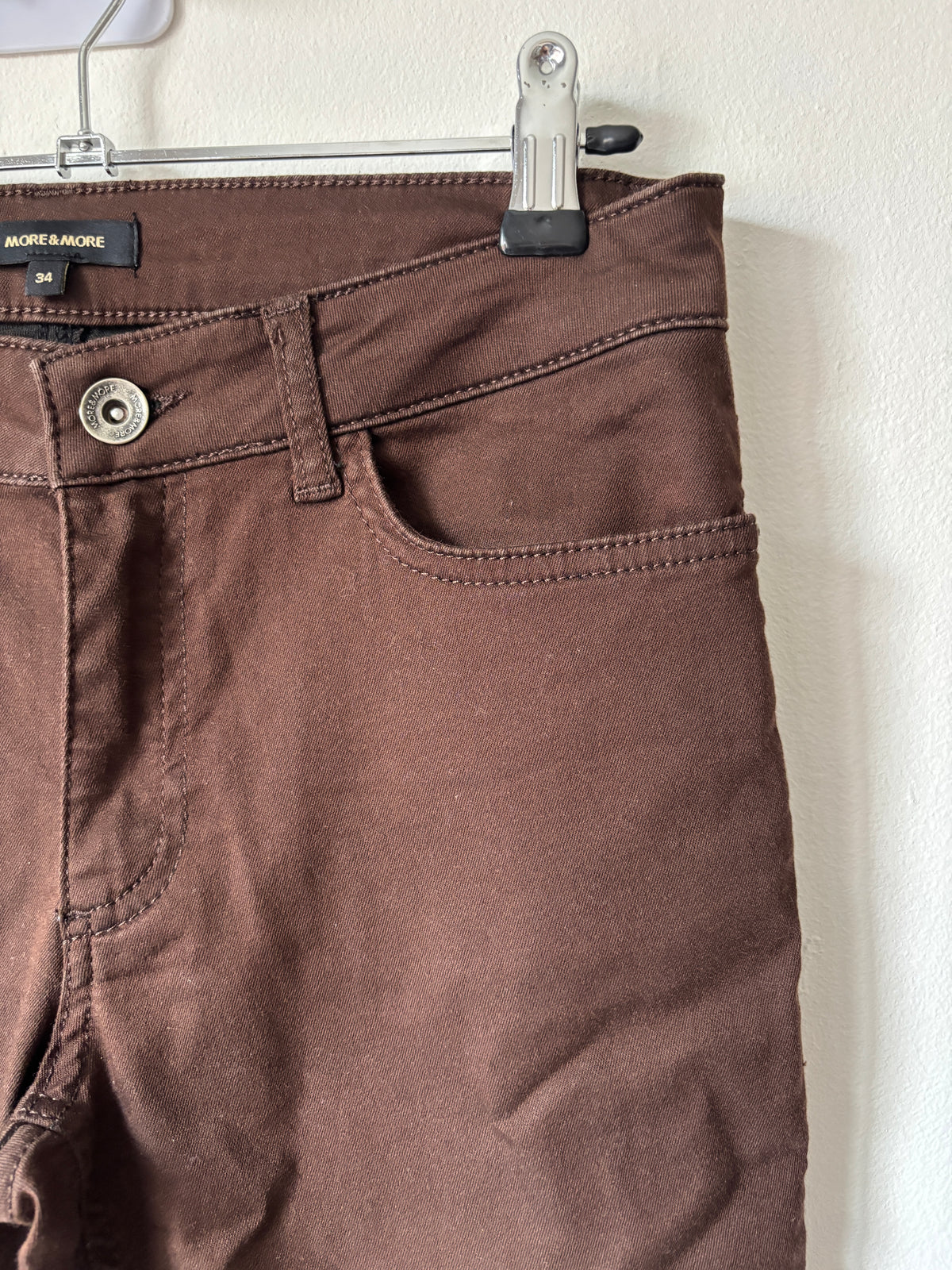 Bruine jeansbroek | More & More | 34