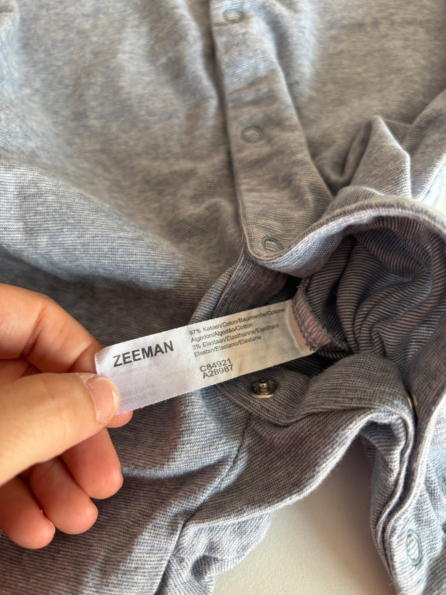 Blauwe eendelige pyjama