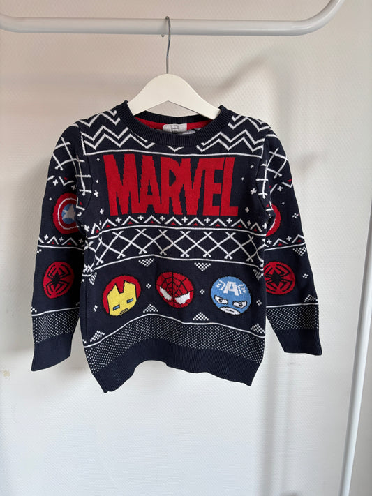 Marineblauwe Marvel Trui ⚡