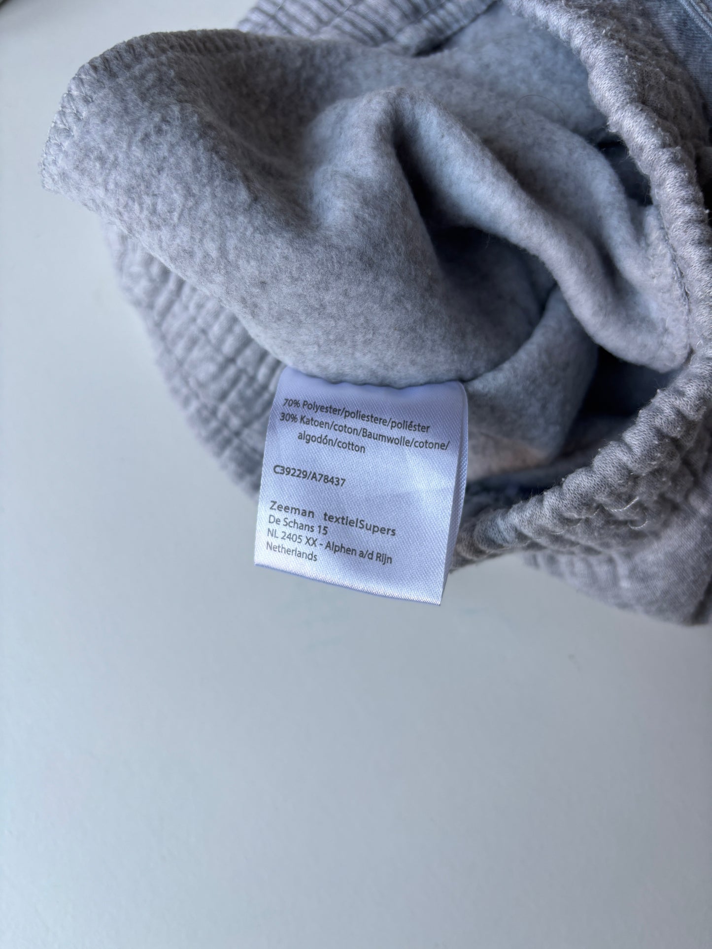 Lichtgrijze joggingbroek