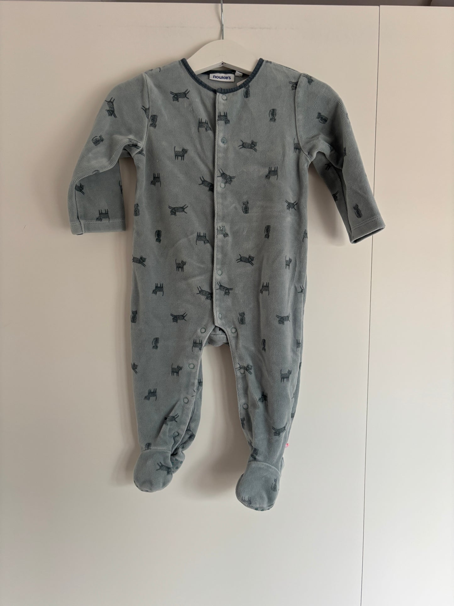 Blauwgroene eendelige winterpyjama