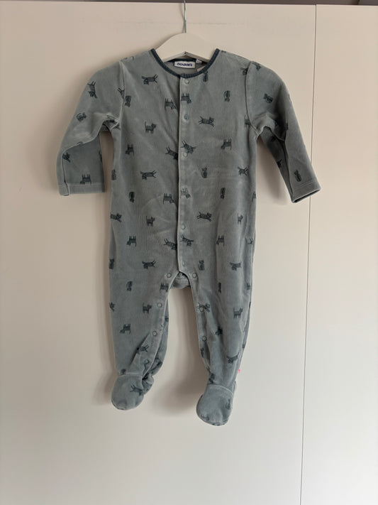 Blauwgroene eendelige winterpyjama