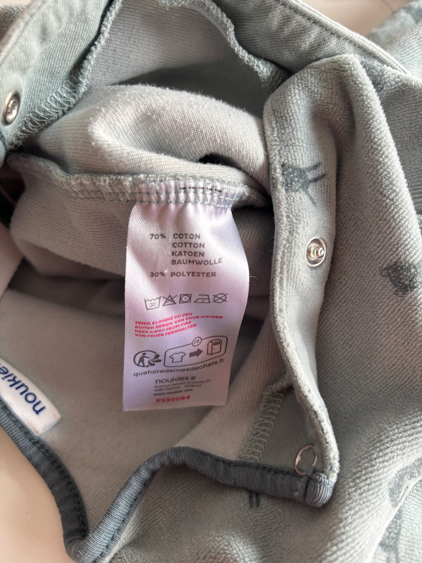 Blauwgroene eendelige winterpyjama