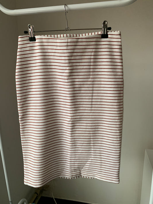 Witte gestreepte rok