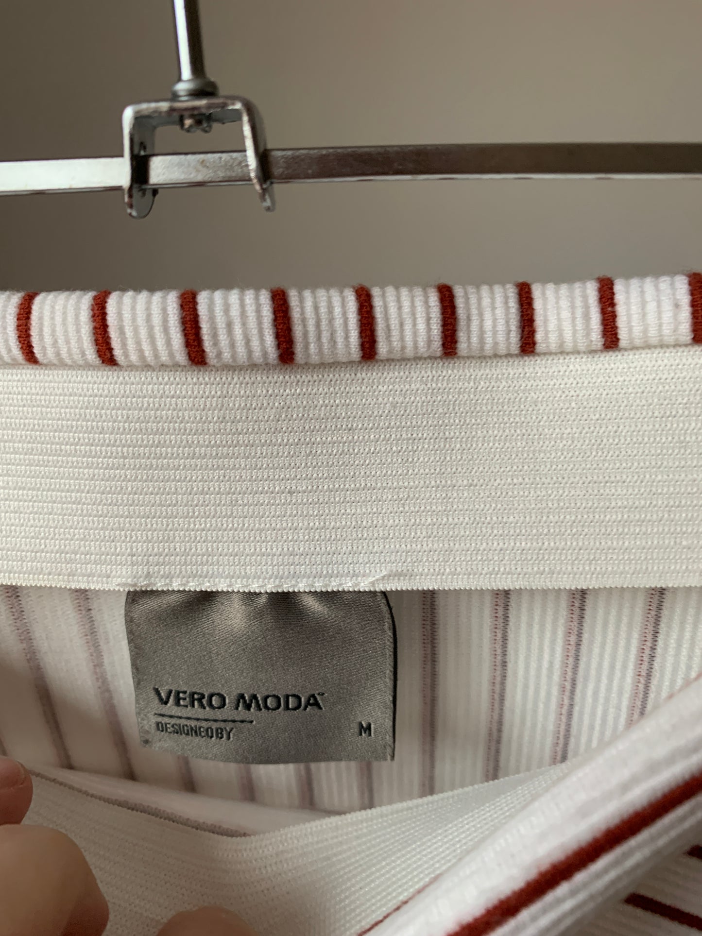 Witte gestreepte rok