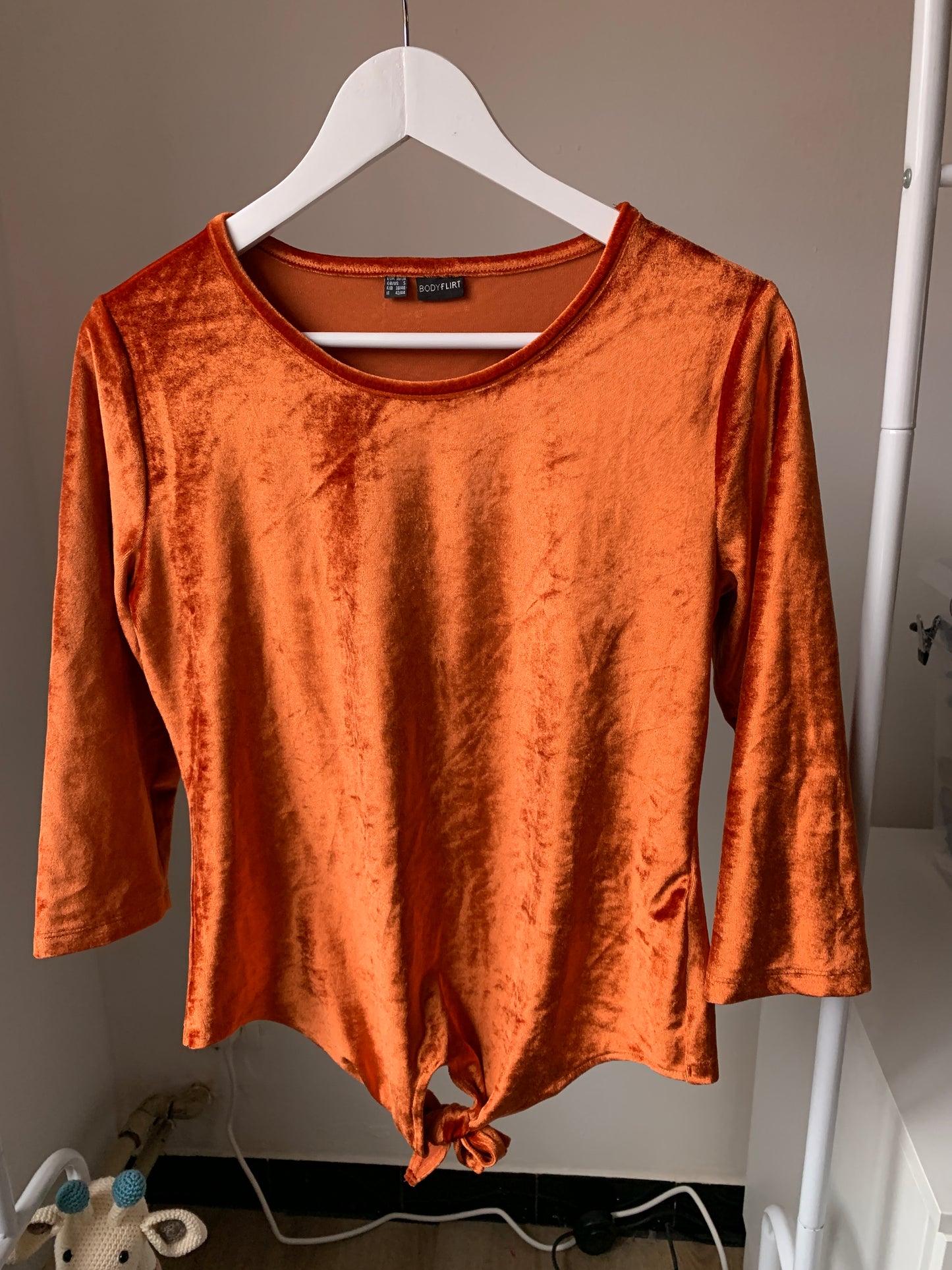 Roestkleurige blouse