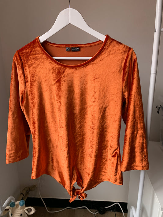 Roestkleurige blouse