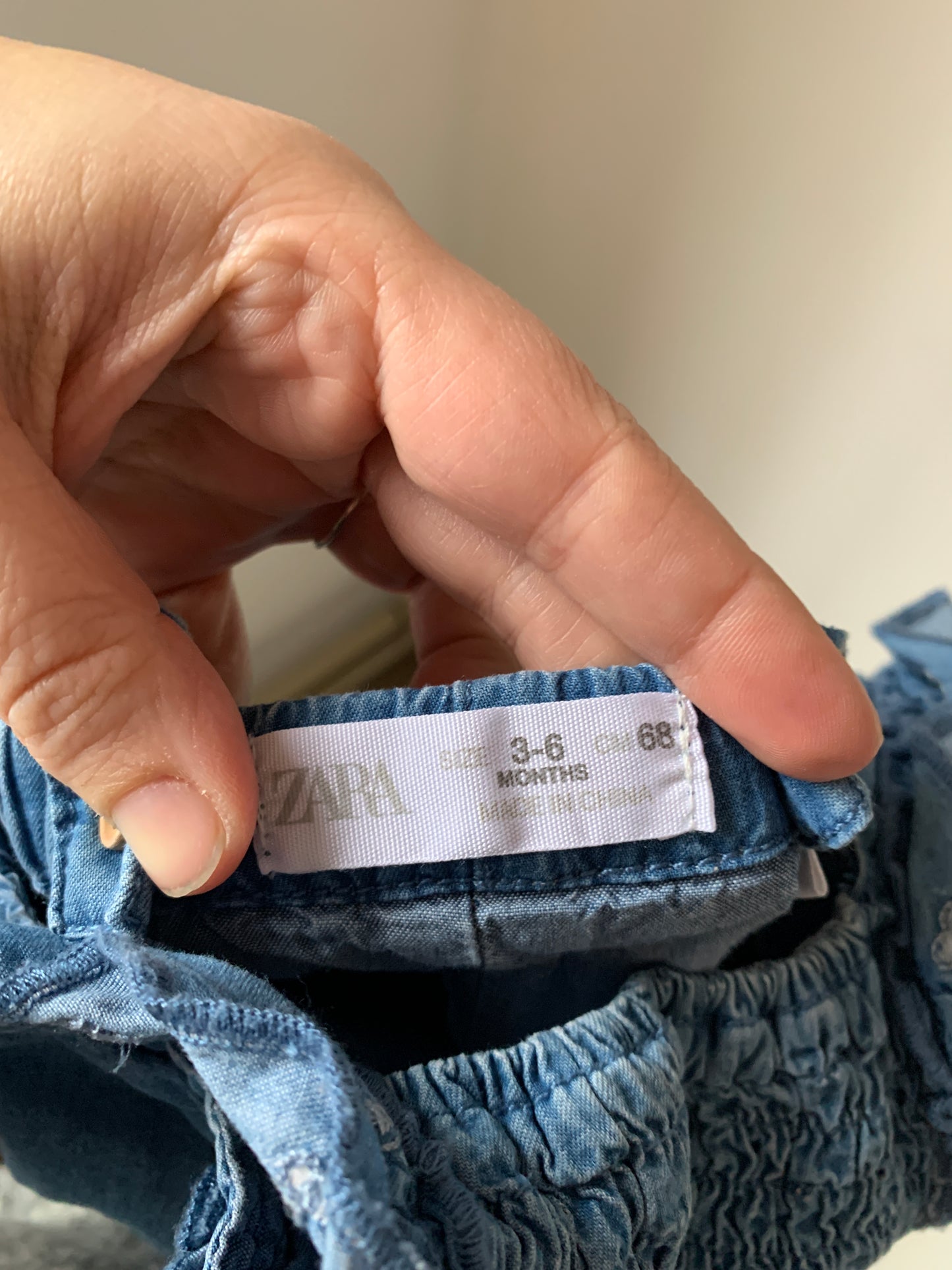 Dunne jeanssalopette