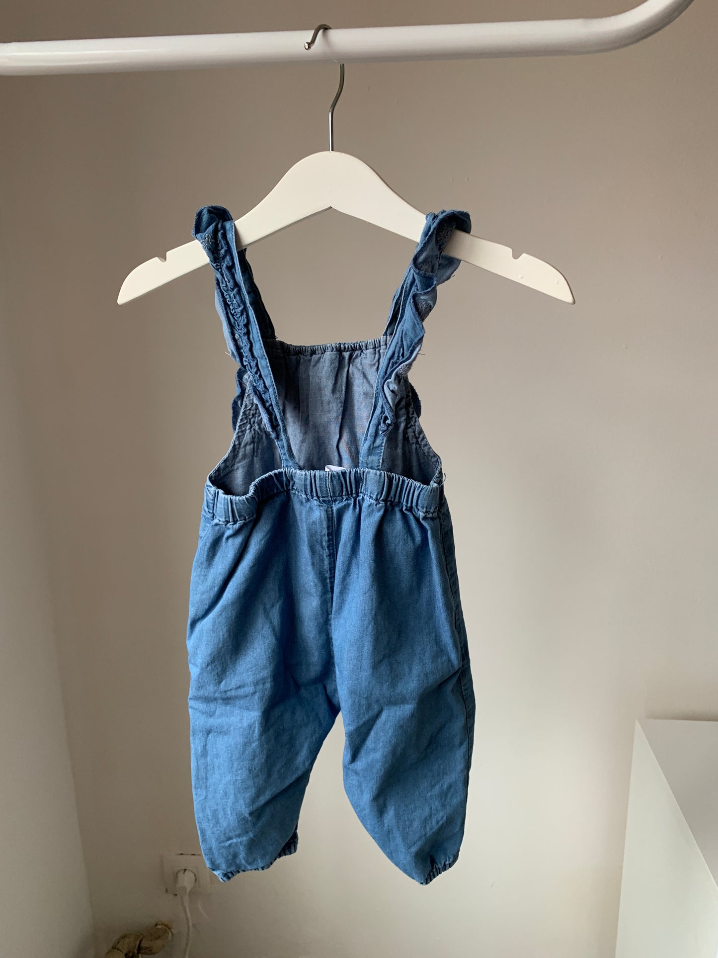 Dunne jeanssalopette