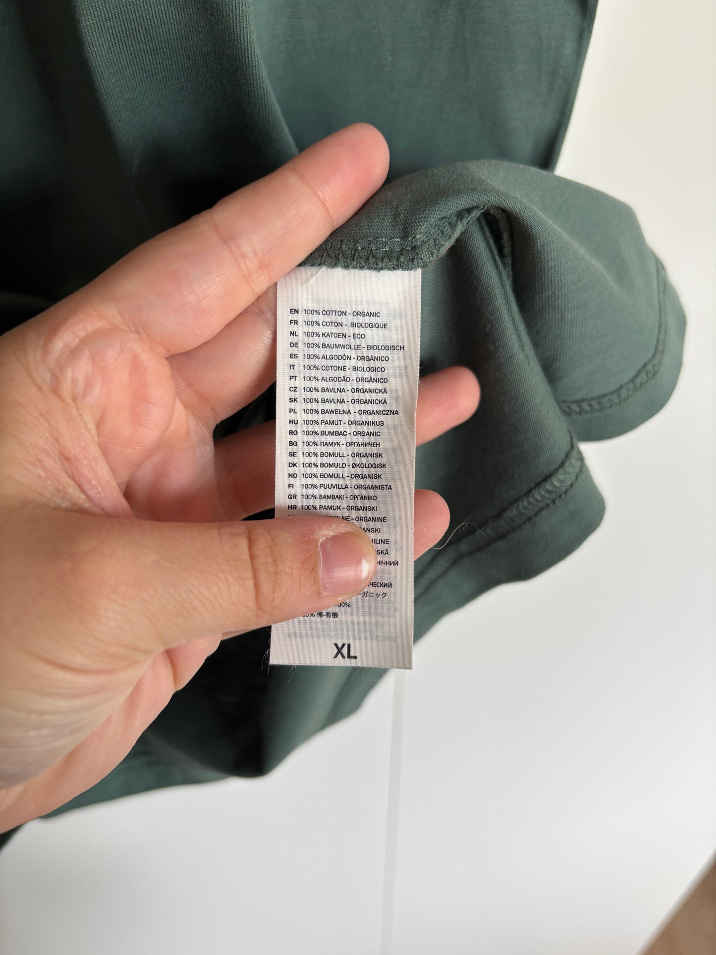 Donkergroene T-shirt