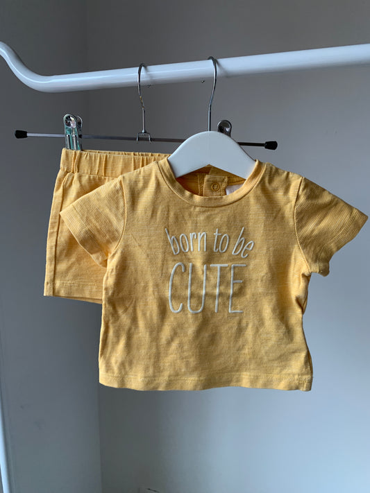 Geel gestreept setje ⭐