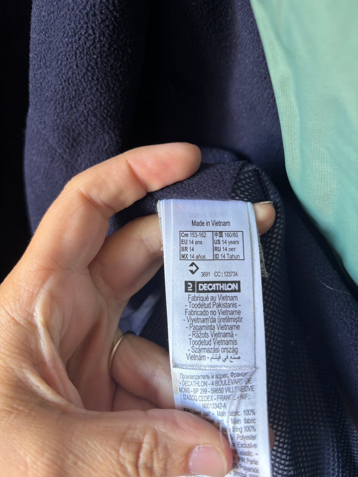 Regenjas | Decathlon | 164 (XS)