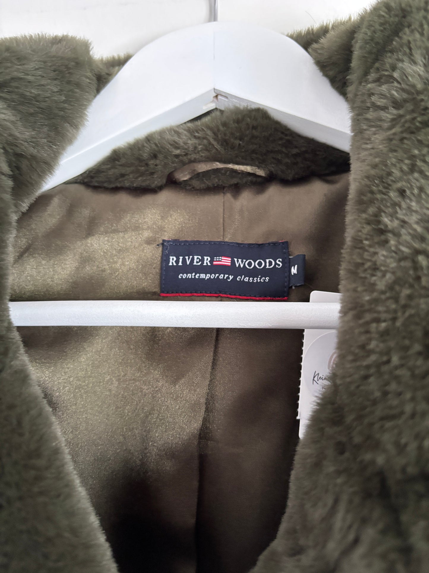 Donkergroene winterjas