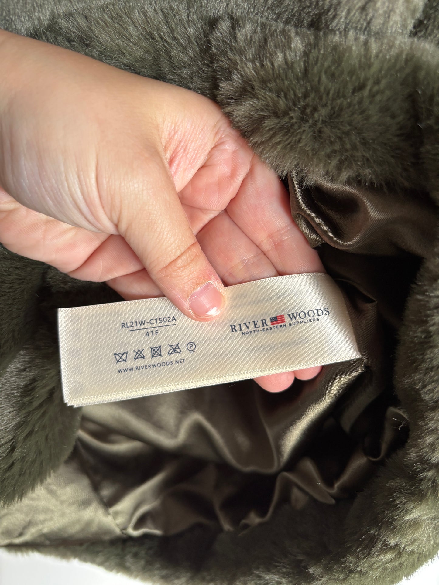 Donkergroene winterjas