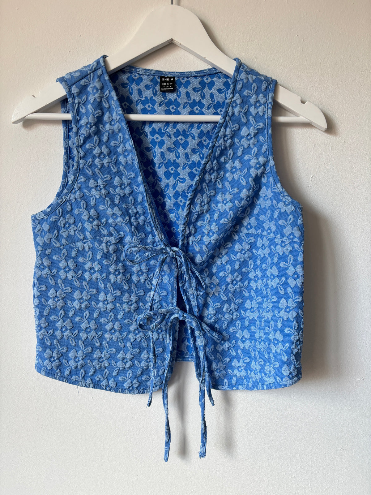 Blauwe gilet | Shein | S