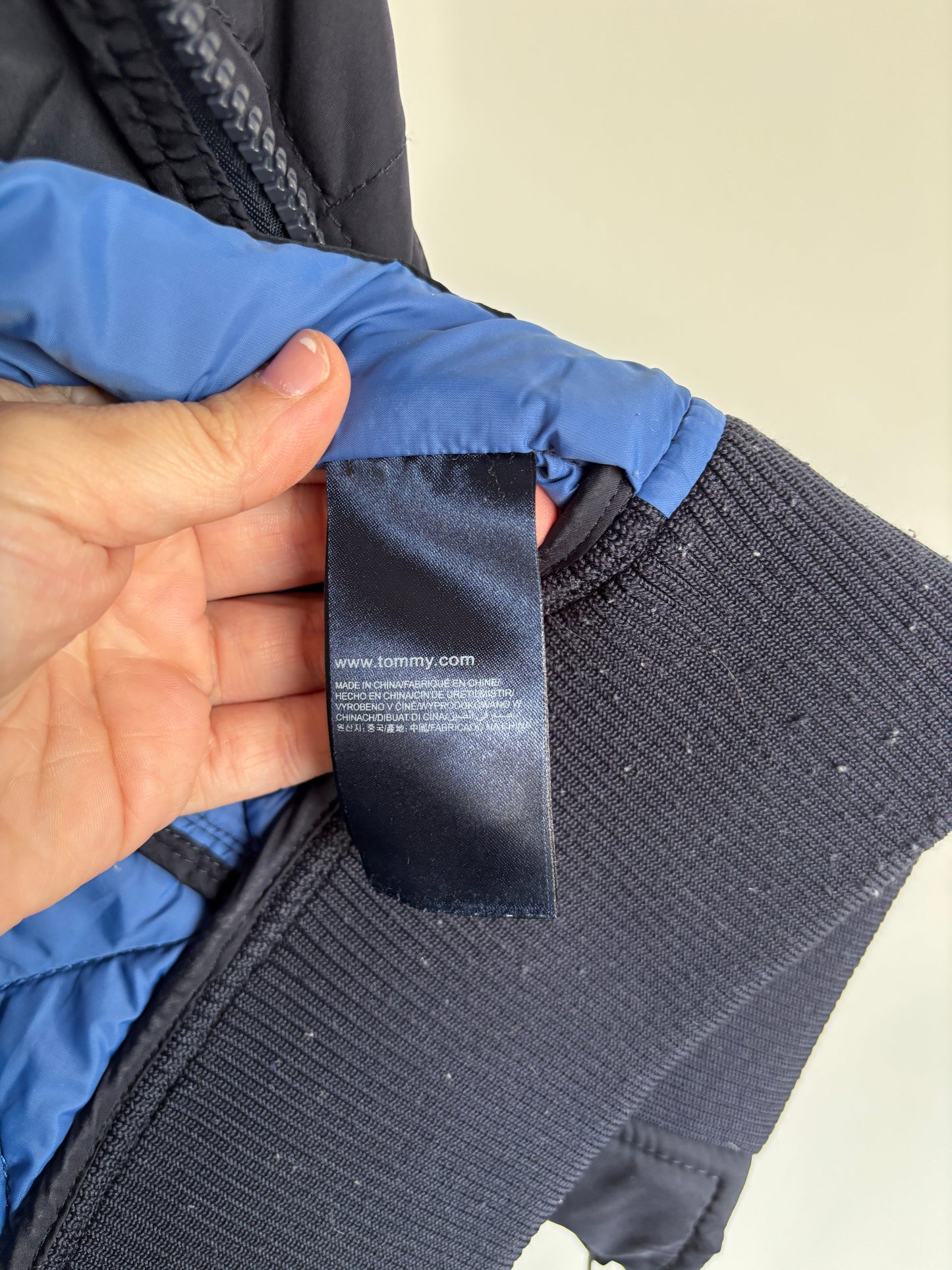 Marineblauwe winterjas