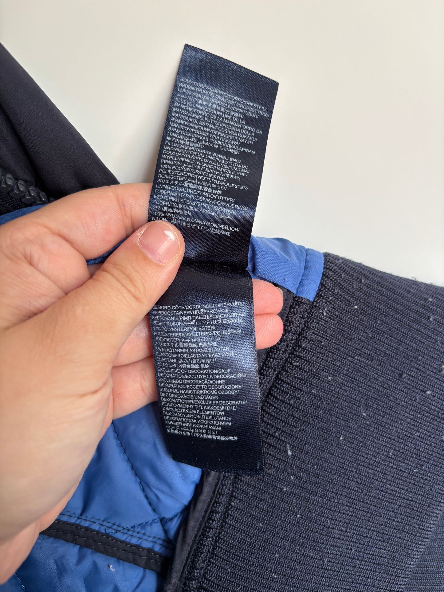 Marineblauwe winterjas