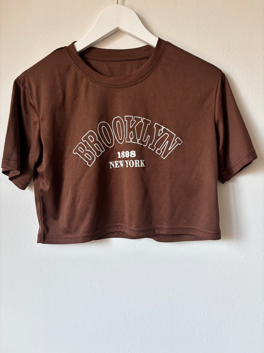 Bruine T-shirt | Shein | M