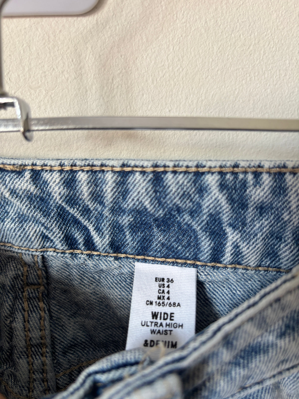 Wijde jeansbroek | H&M | 36
