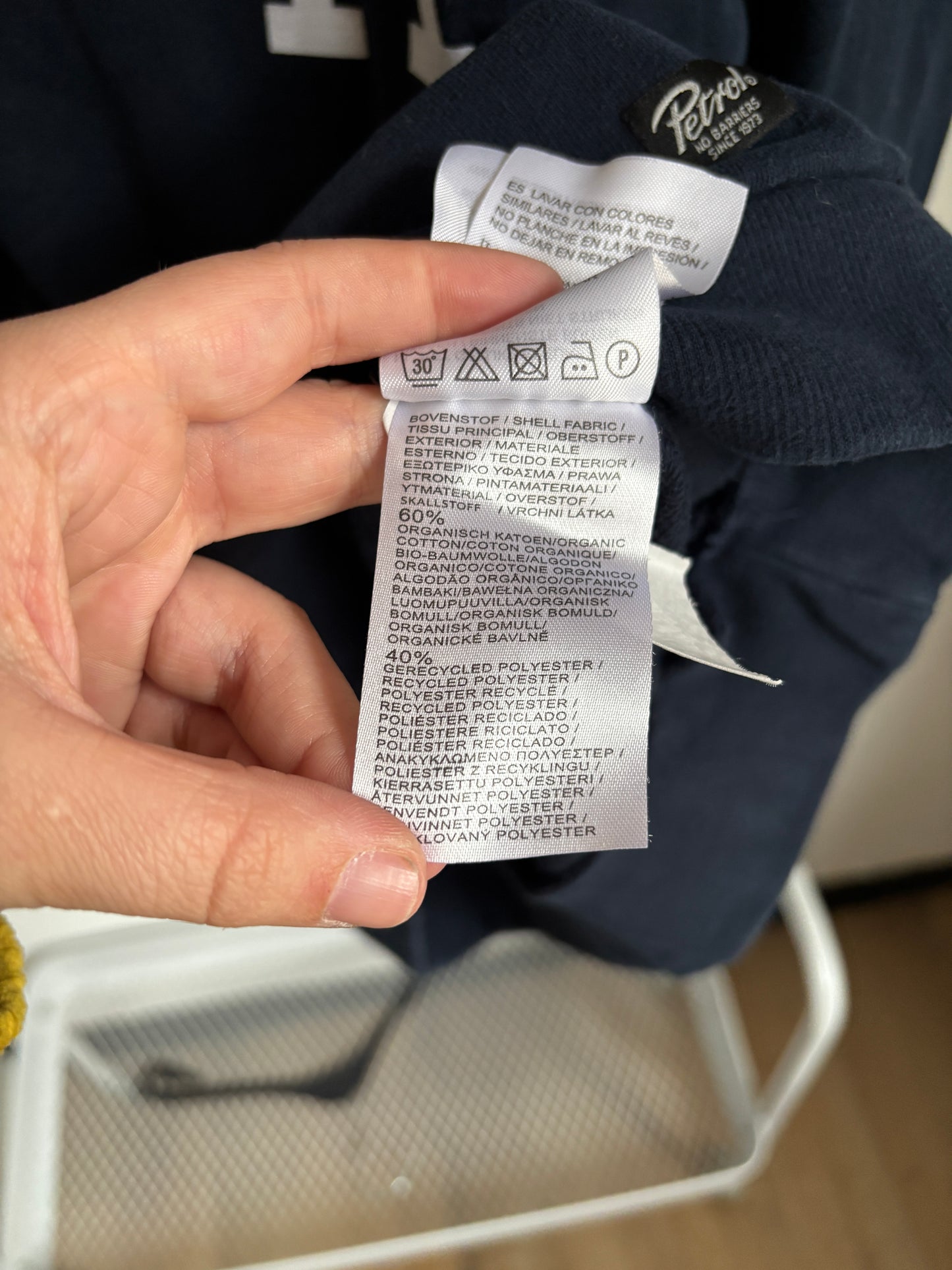 Marineblauwe sweater