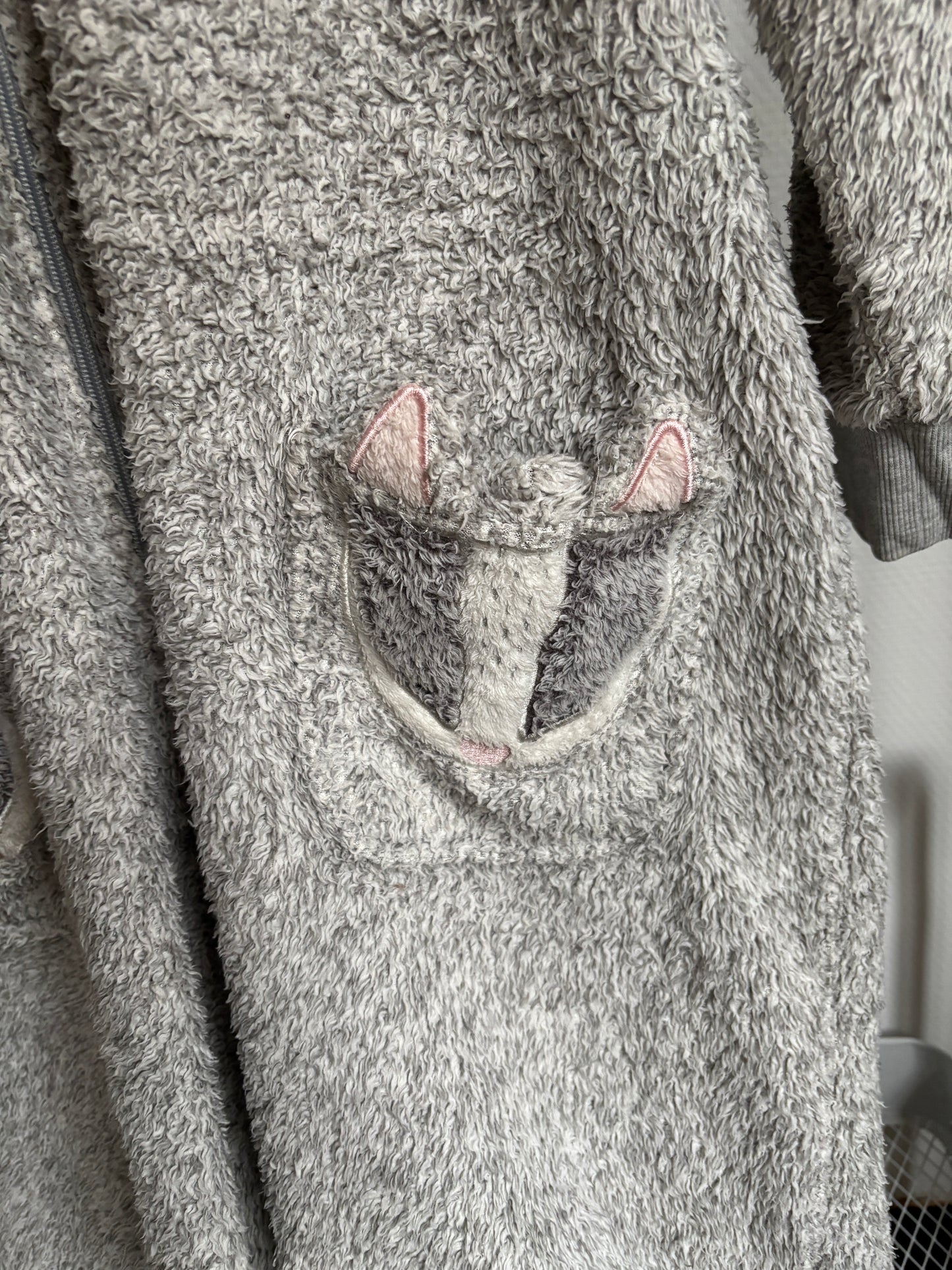 Grijze onesie/huispak