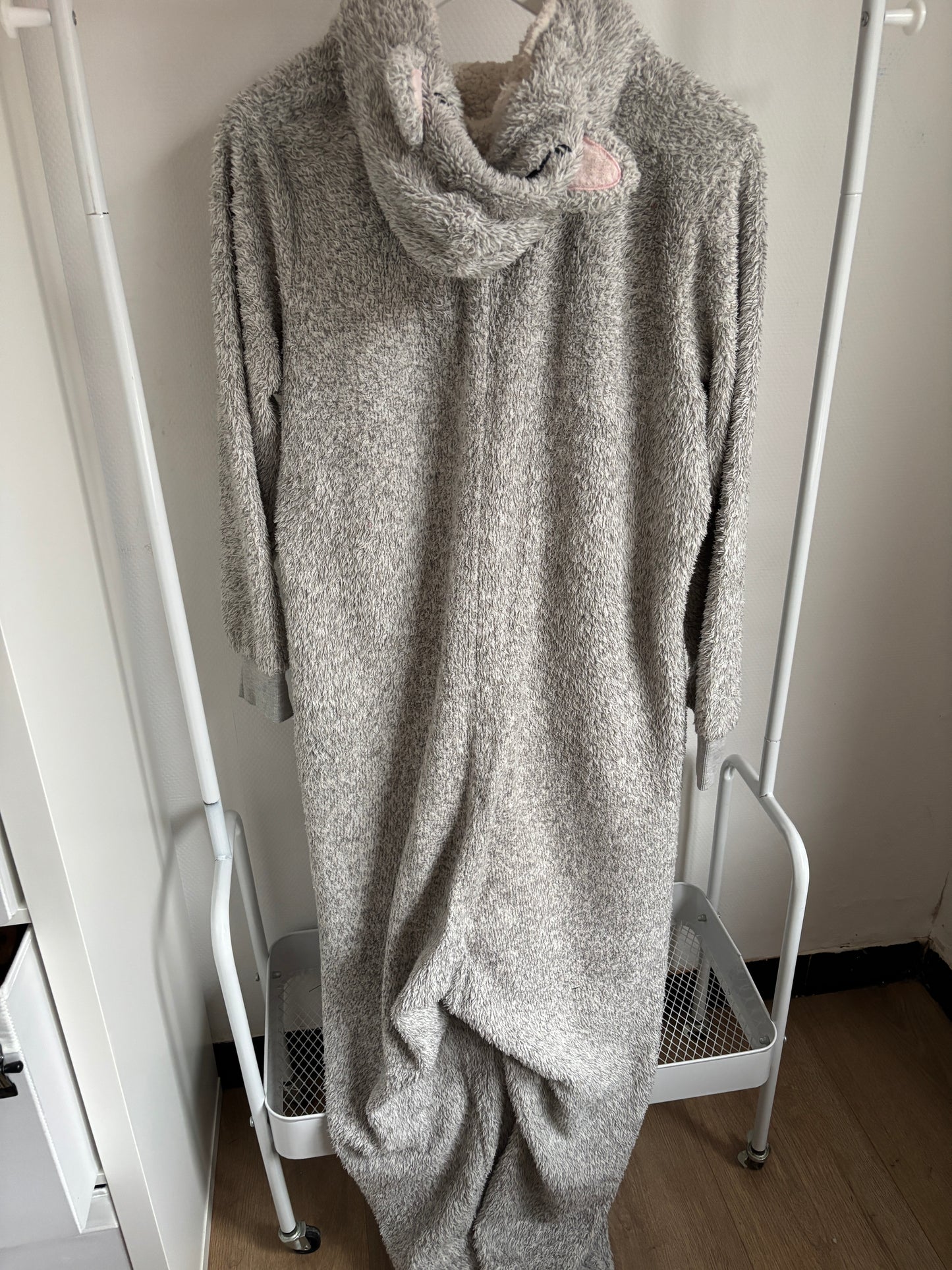 Grijze onesie/huispak