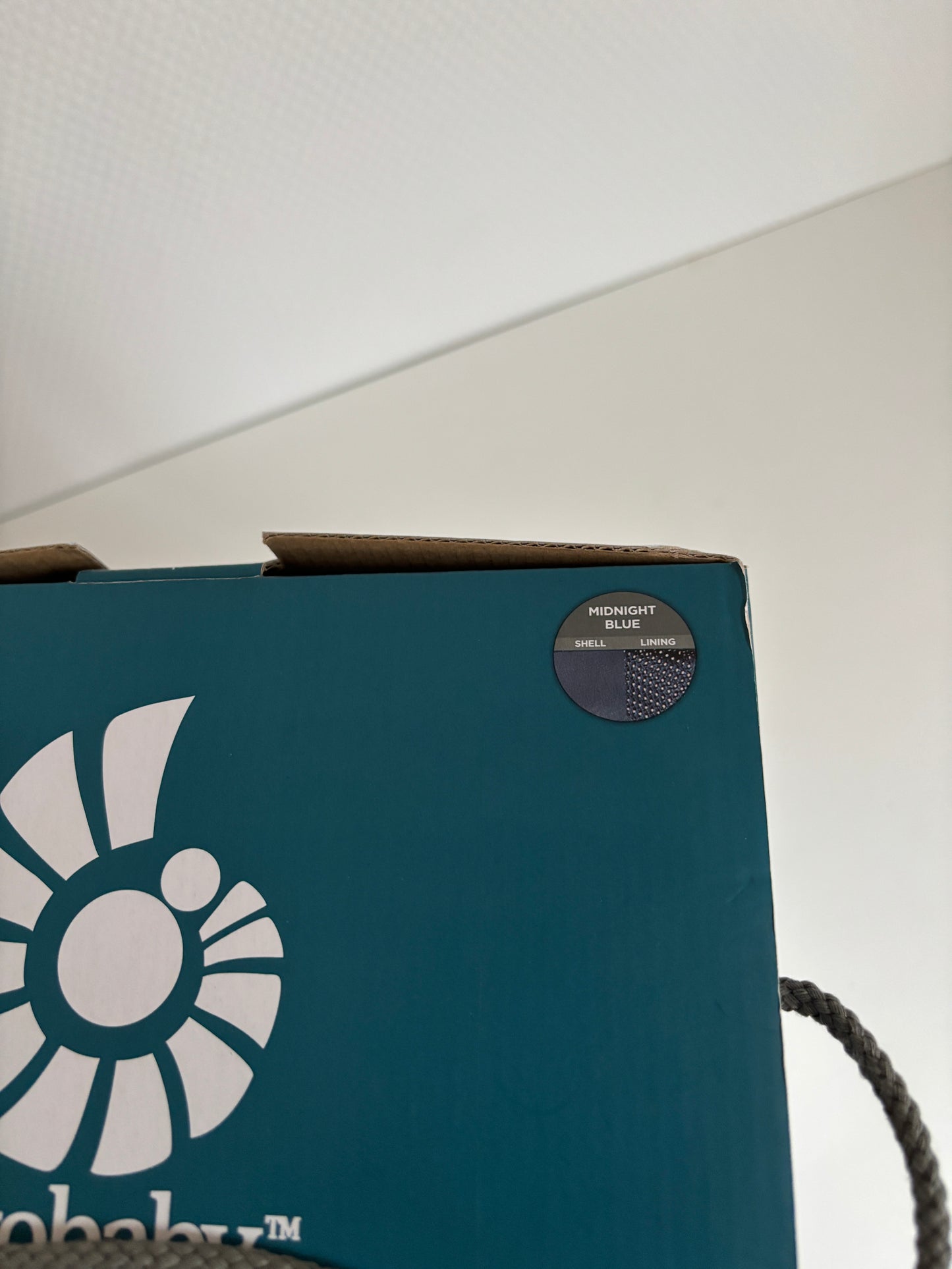 Marineblauwe draagzak