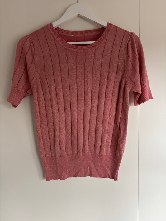 Roze glittertrui