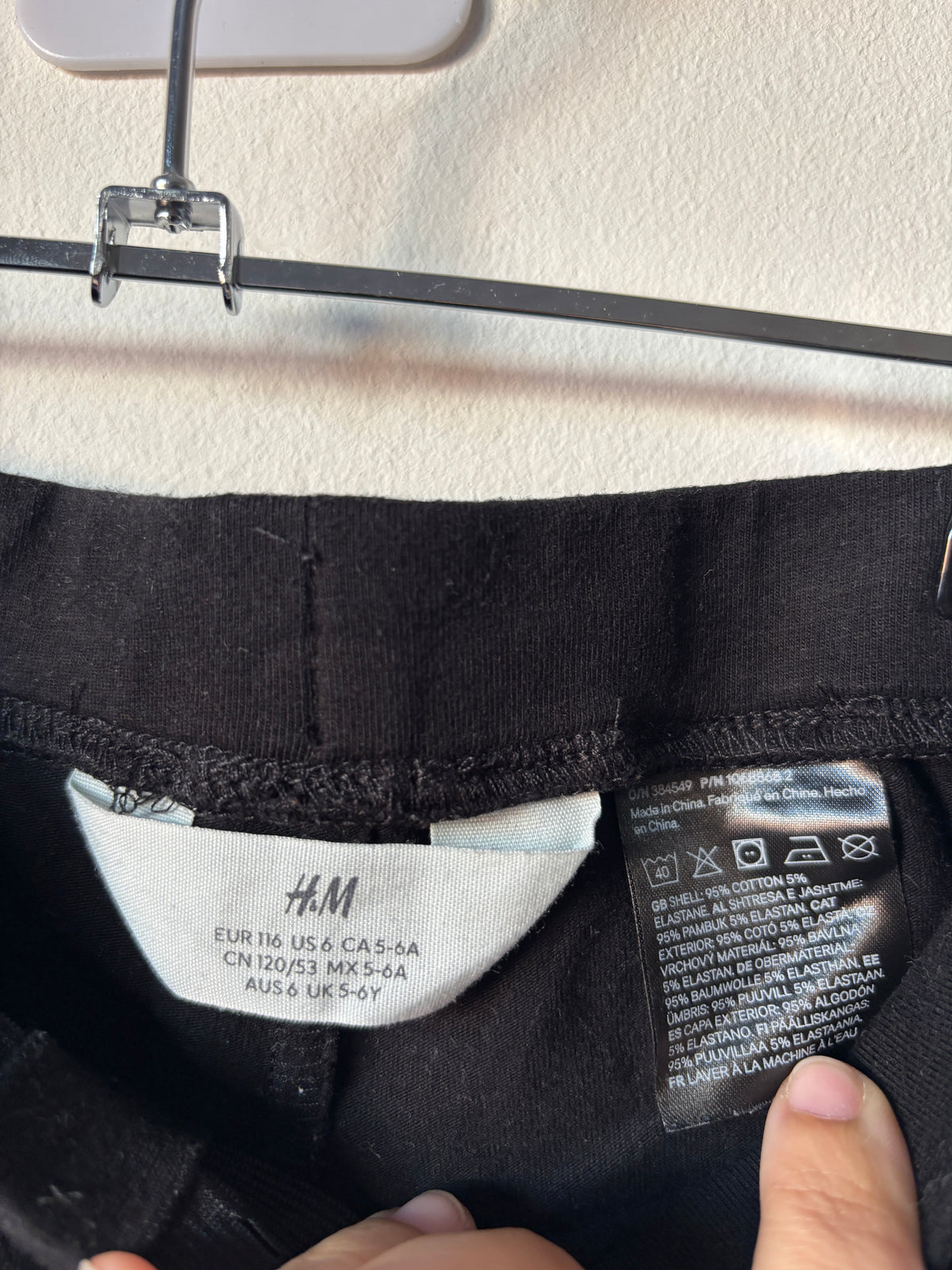 Zwarte flared legging | H&M | 116