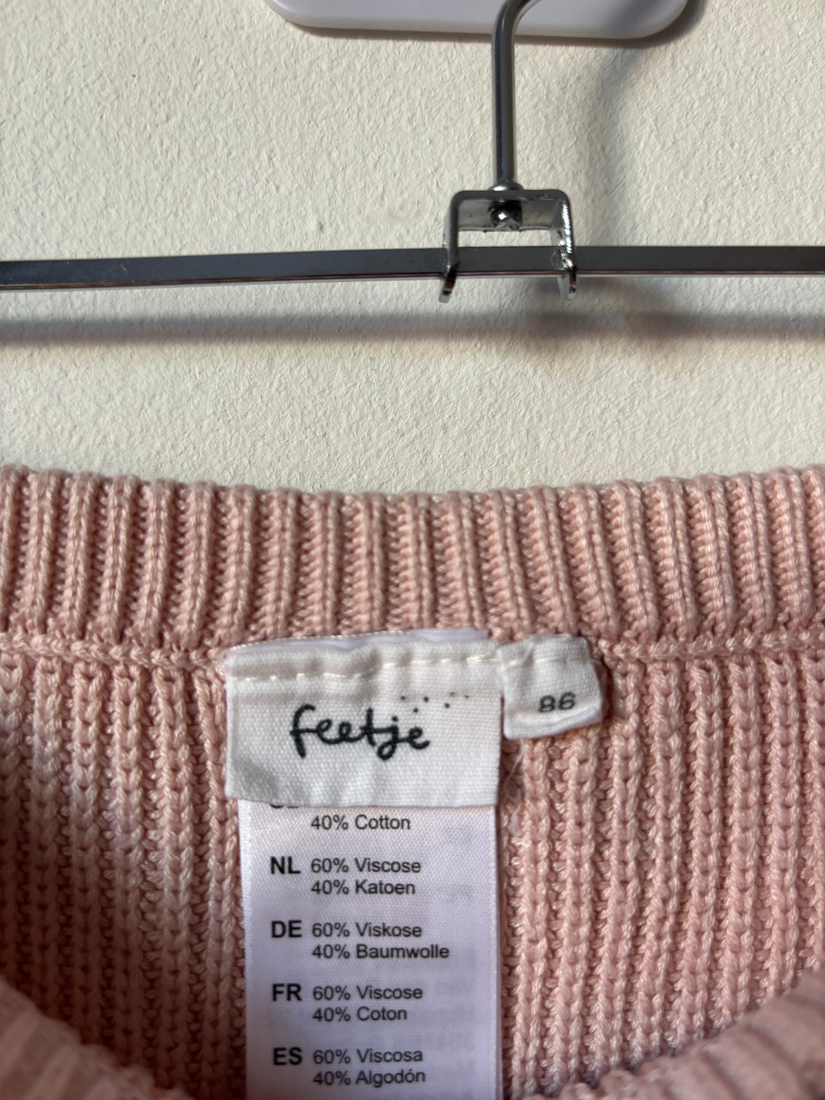 Lichtroze broekje | Feetje | 86
