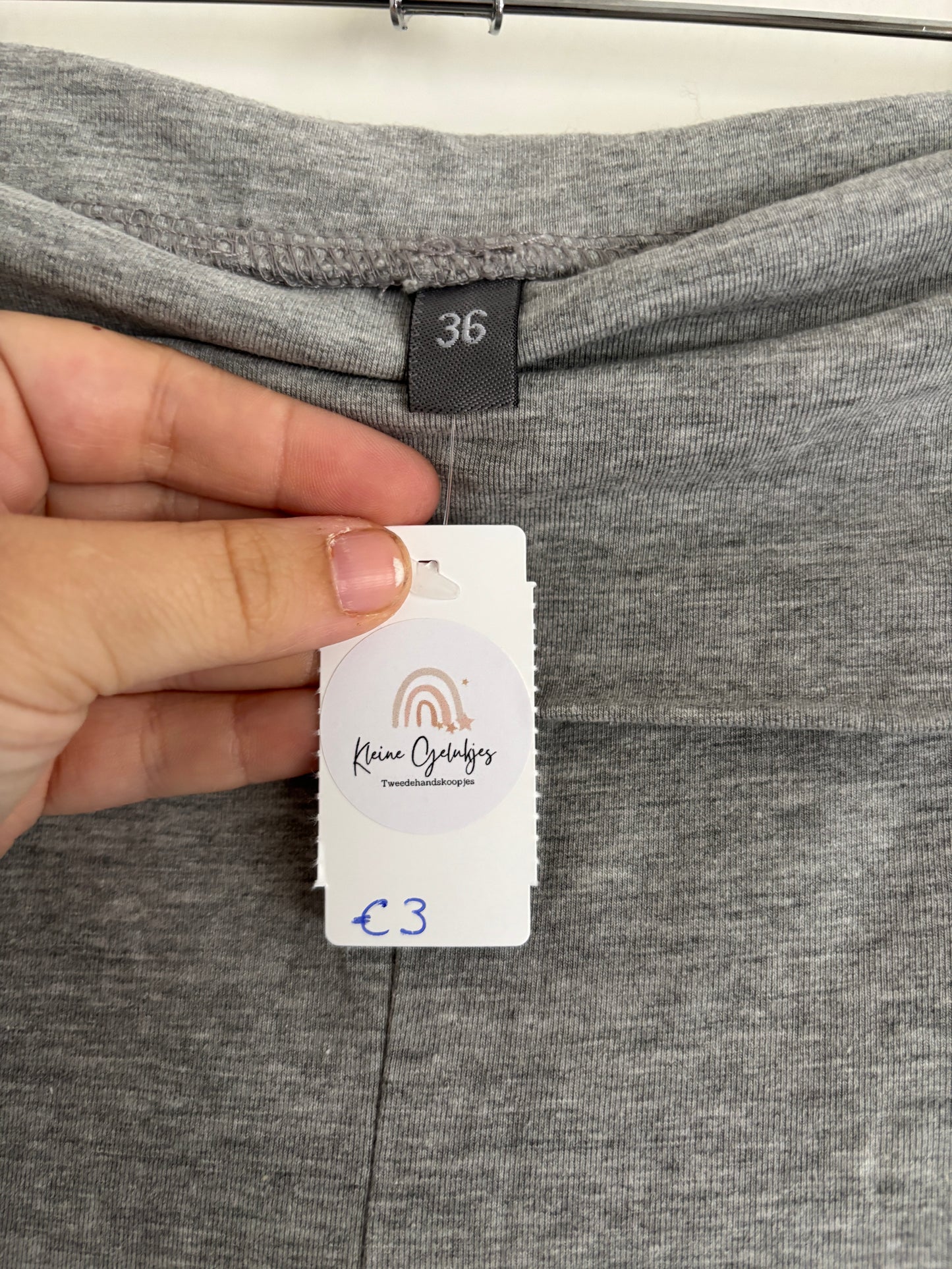 Grijze flared legging