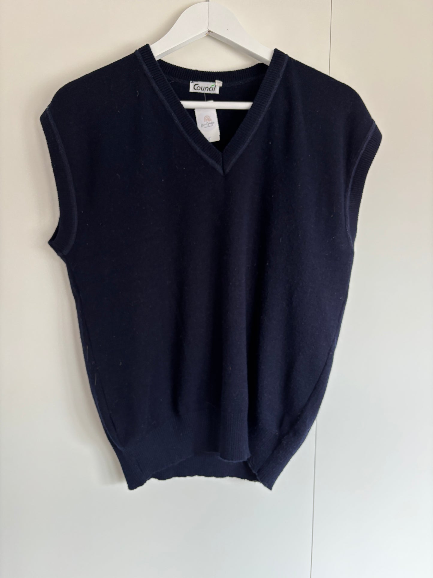 Marineblauwe spencer