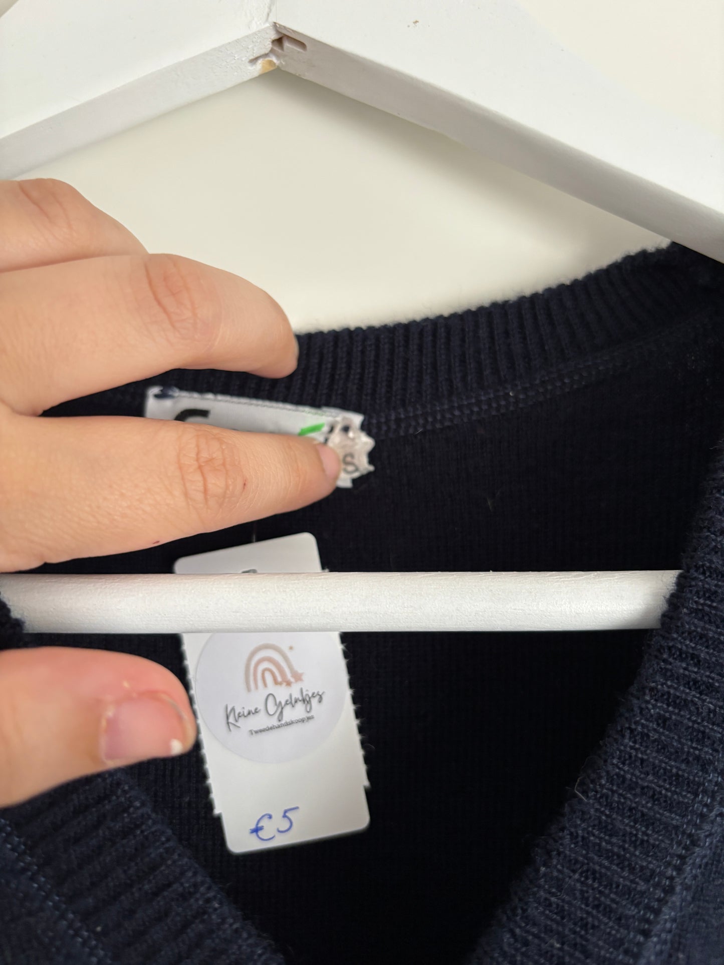 Marineblauwe spencer