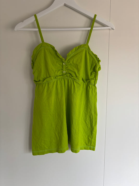 Lichtgroene top