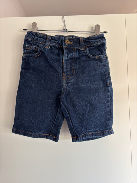 Donkerblauwe bermuda