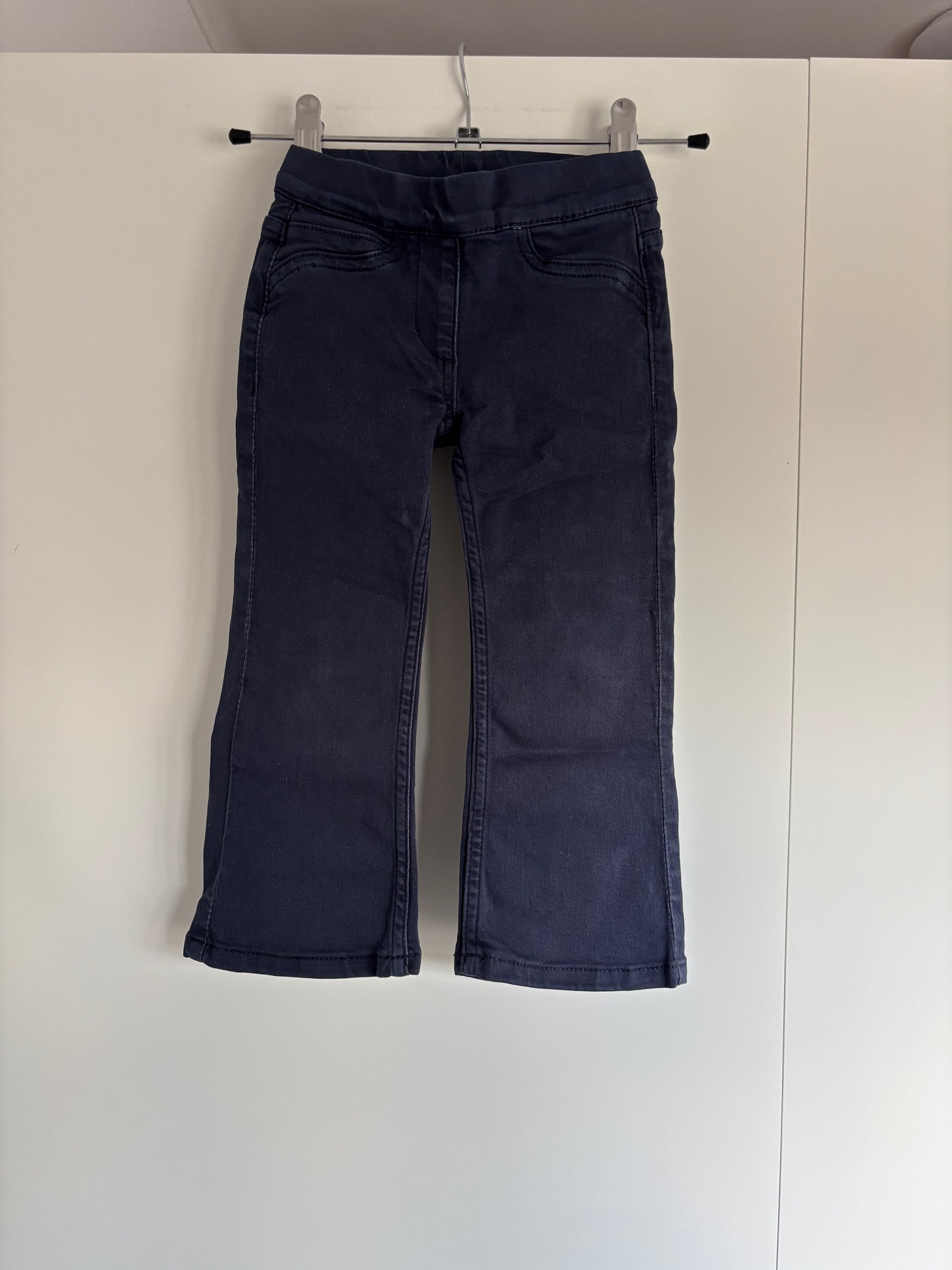 Marineblauwe flared jegging