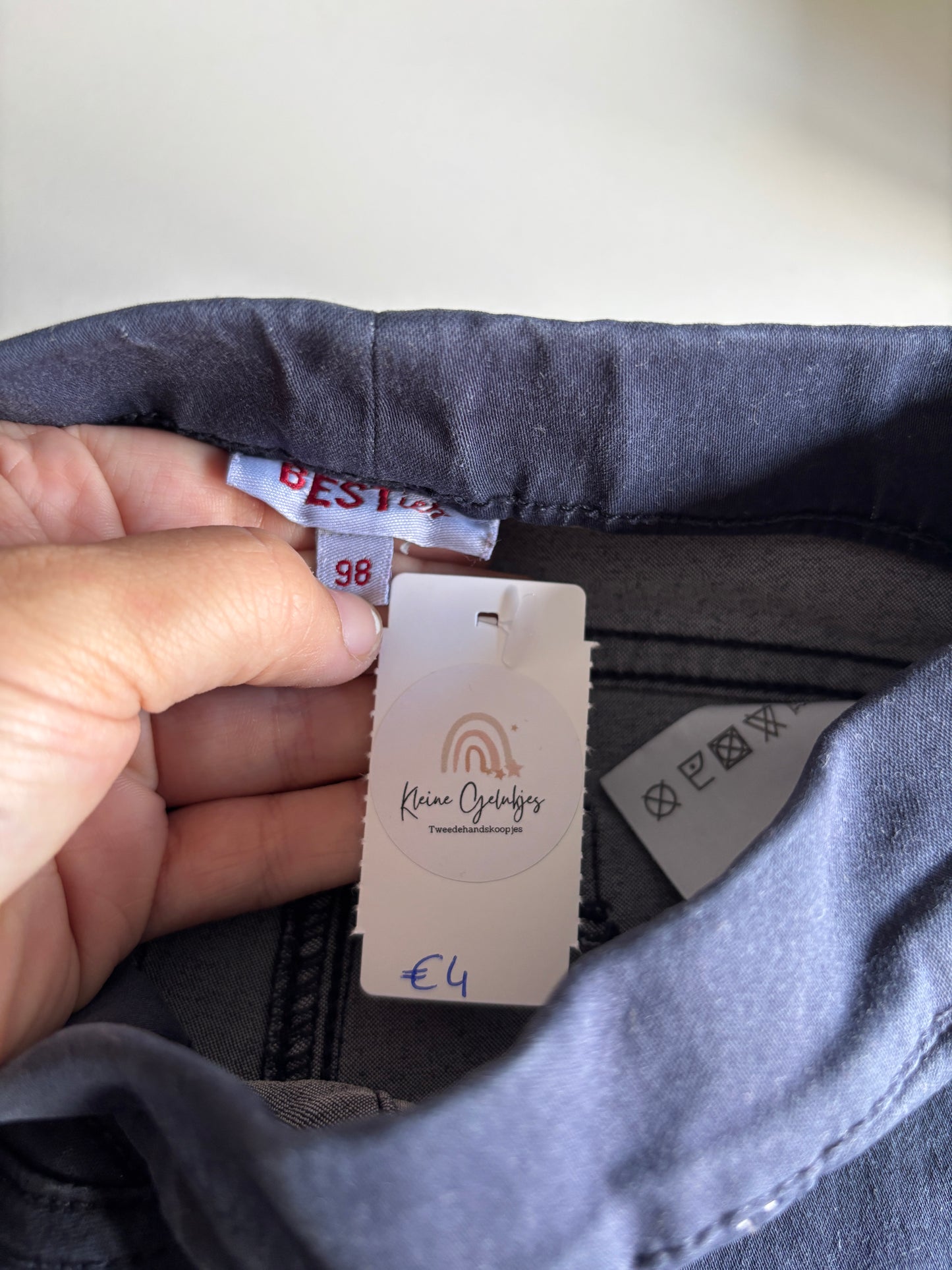 Marineblauwe flared jegging