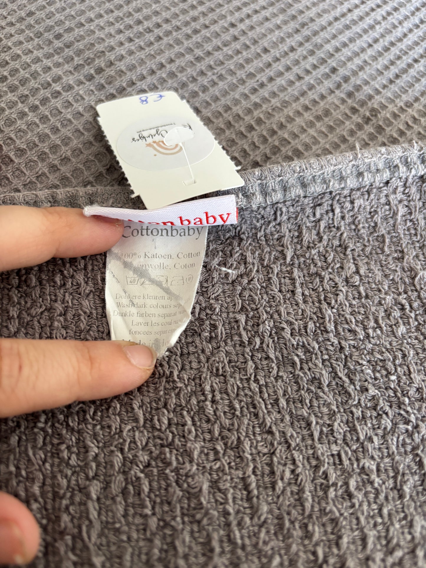 Dekentje met wafelstructuur