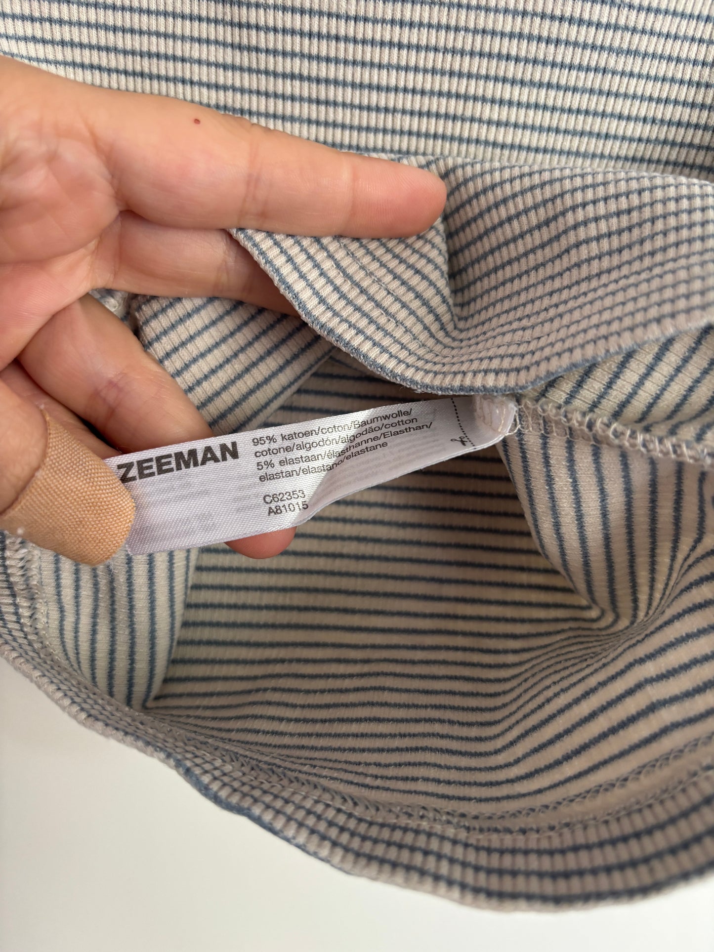 Gestreepte riblongsleeve