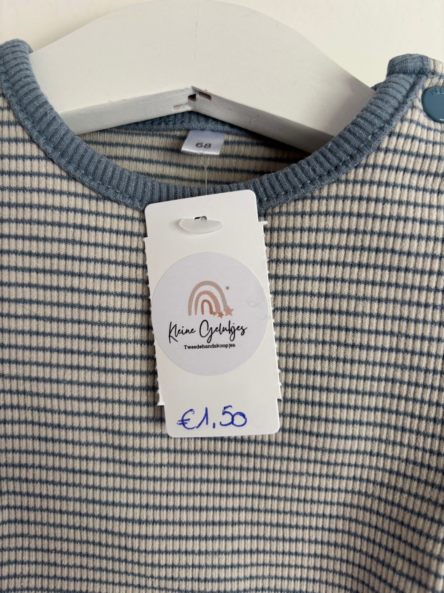 Gestreepte riblongsleeve