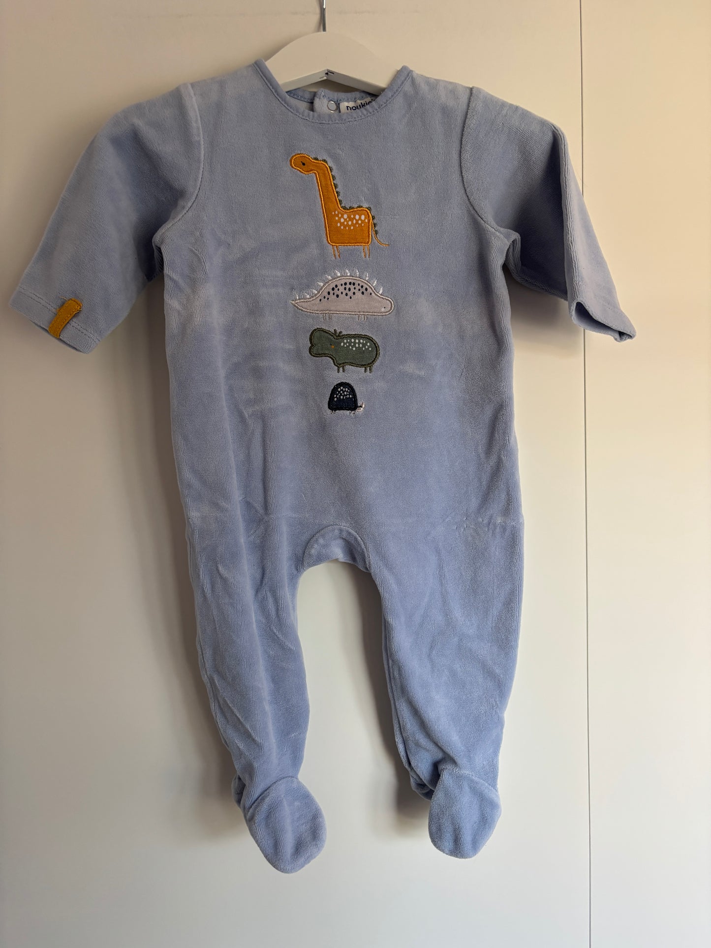 Lichtblauwe winterpyjama