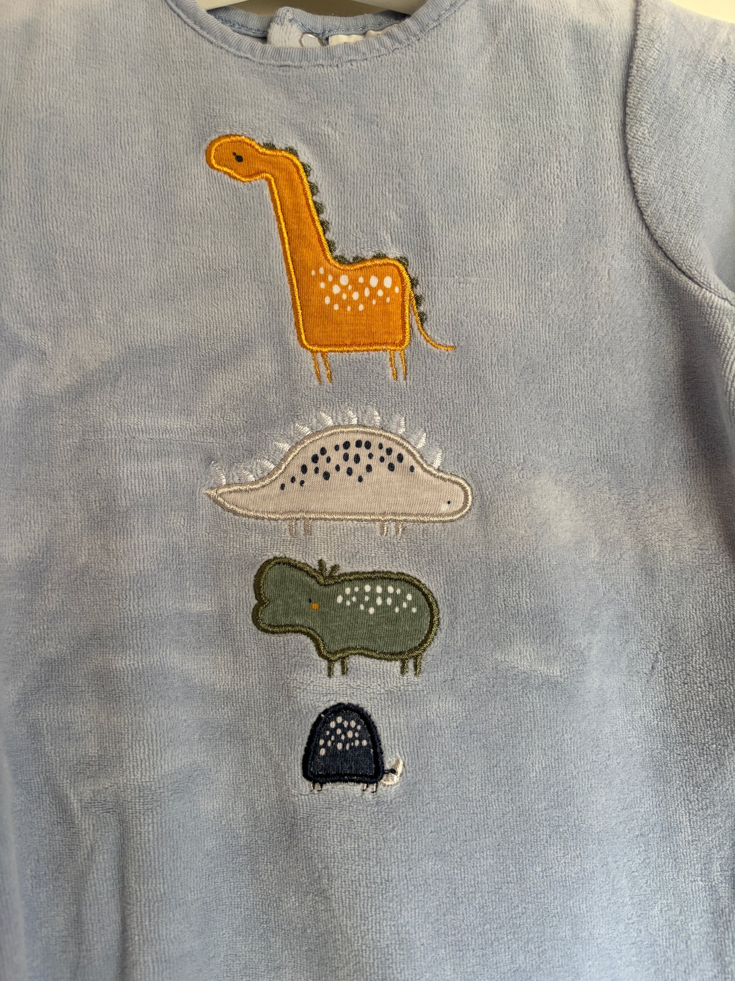 Lichtblauwe winterpyjama