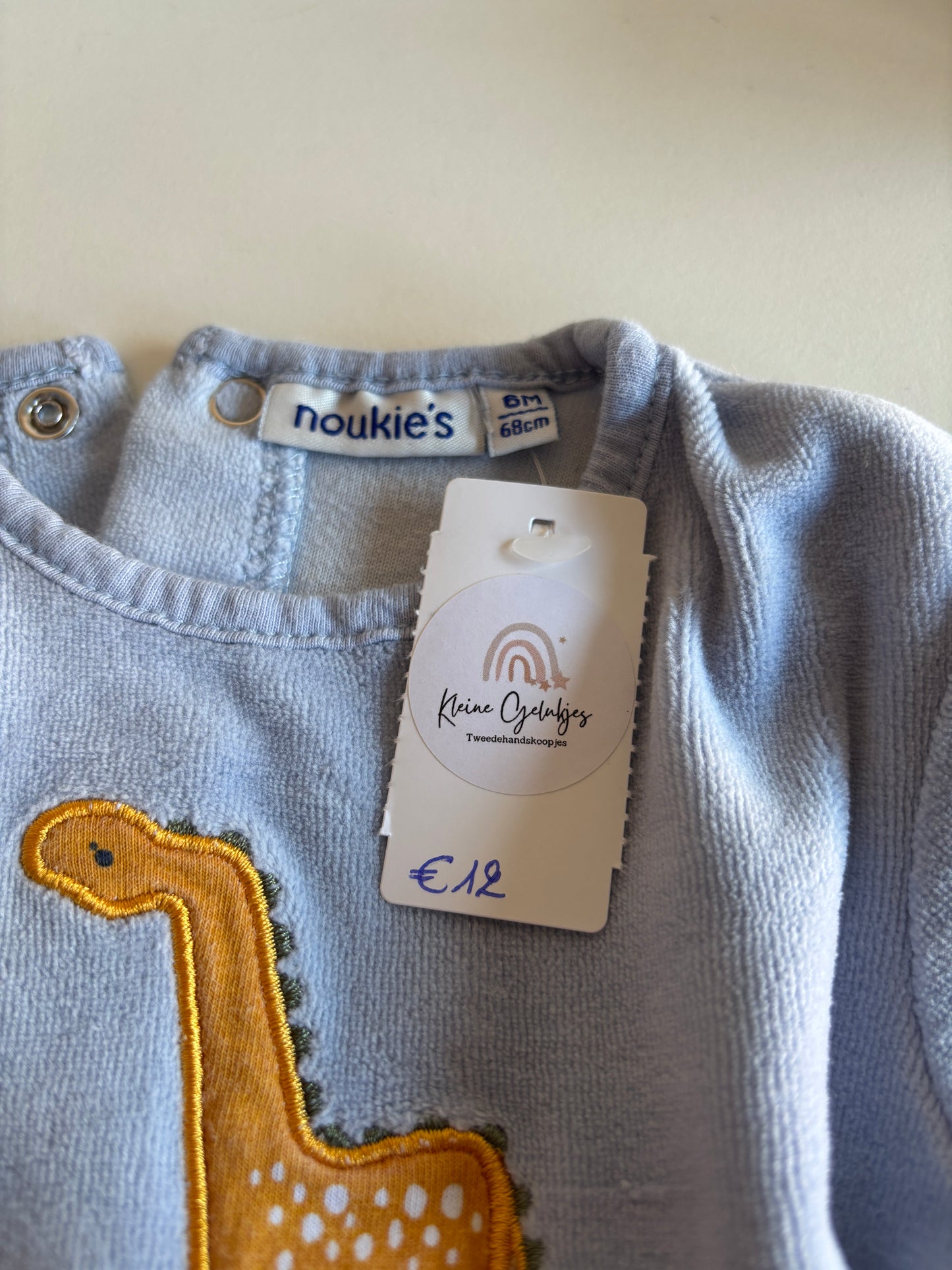 Lichtblauwe winterpyjama