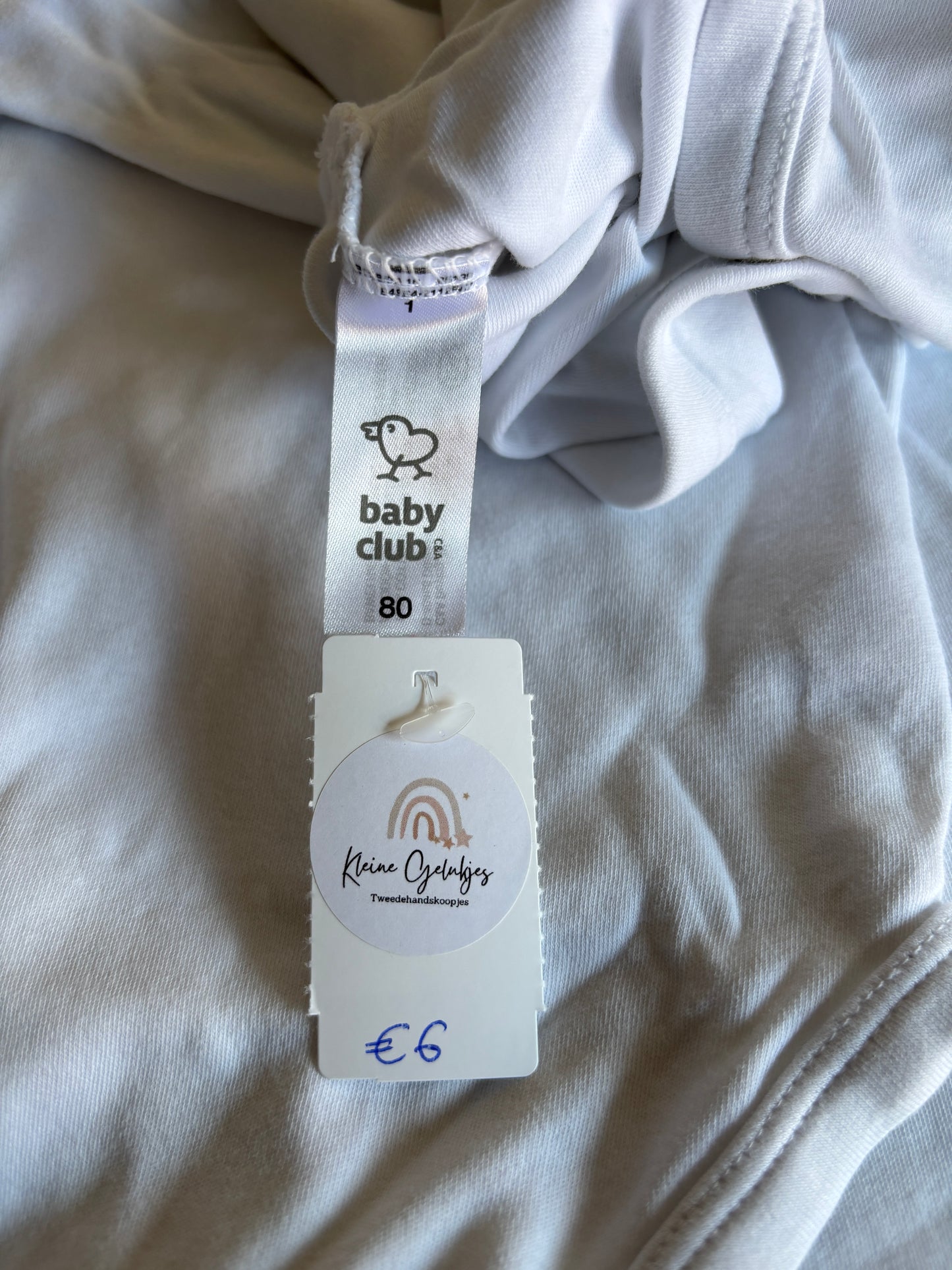 Bundel witte rompers met lange mouwen (3)