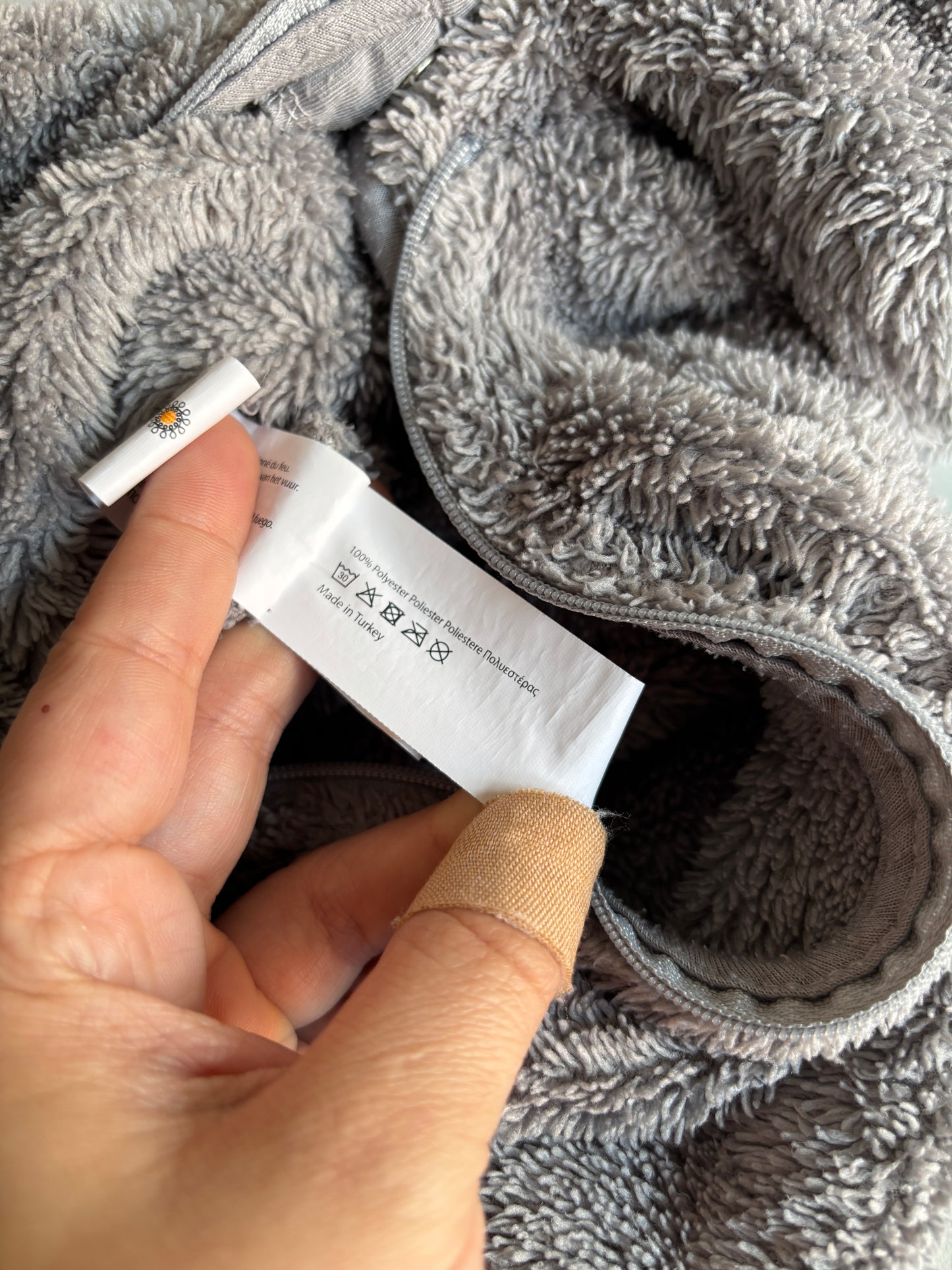 Grijze voetenzak/slaapzak